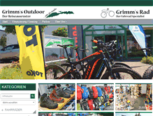 Tablet Screenshot of grimms-outdoor.de